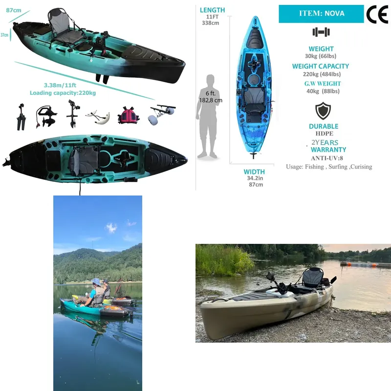 Fishing Kayak Pedal Drive - Kayak de Pesca con Pedales y