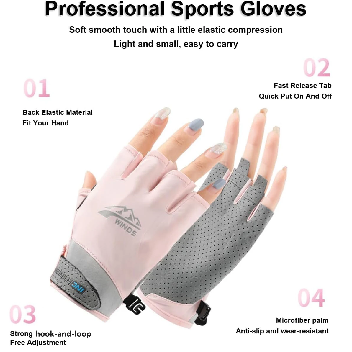 1 par de guantes sin dedos par - Fishing Kayak Paddle reseña y precio