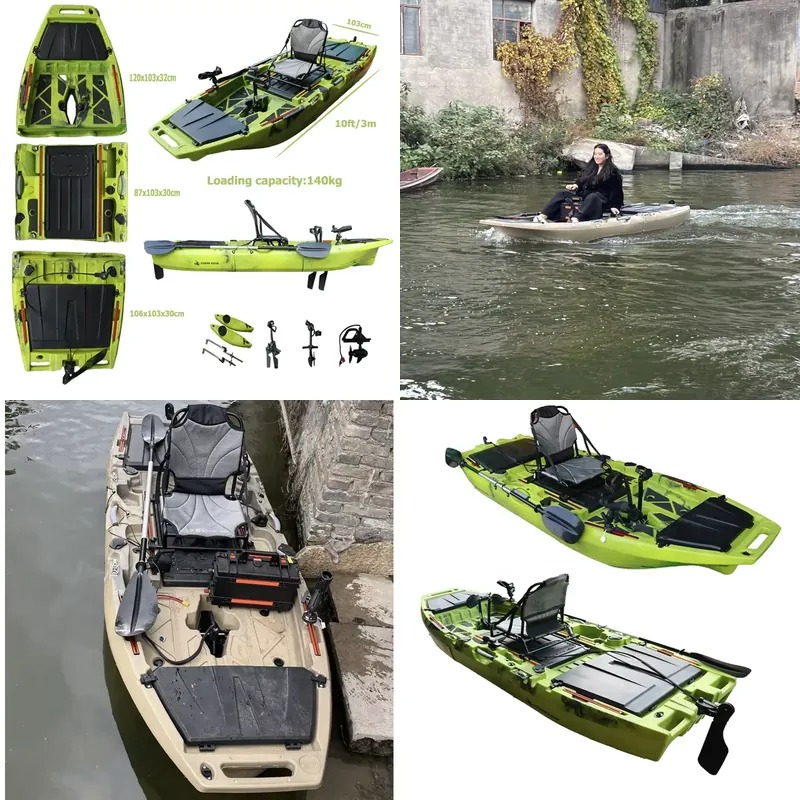 Kayak Modular de 10 pies con P - Fishing Kayak Pedal Drive reseña y precio
